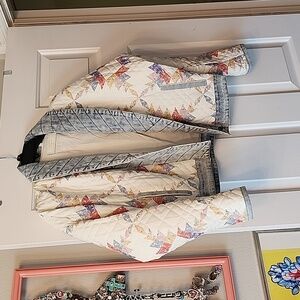 blank nyc quilted jacket never worn with denim accents